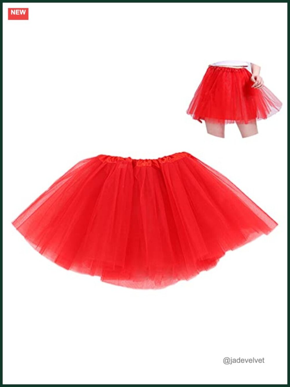 Tulle Tutu Skirt for Women 5-Layer Fluffy Party Costume Dance Accessory